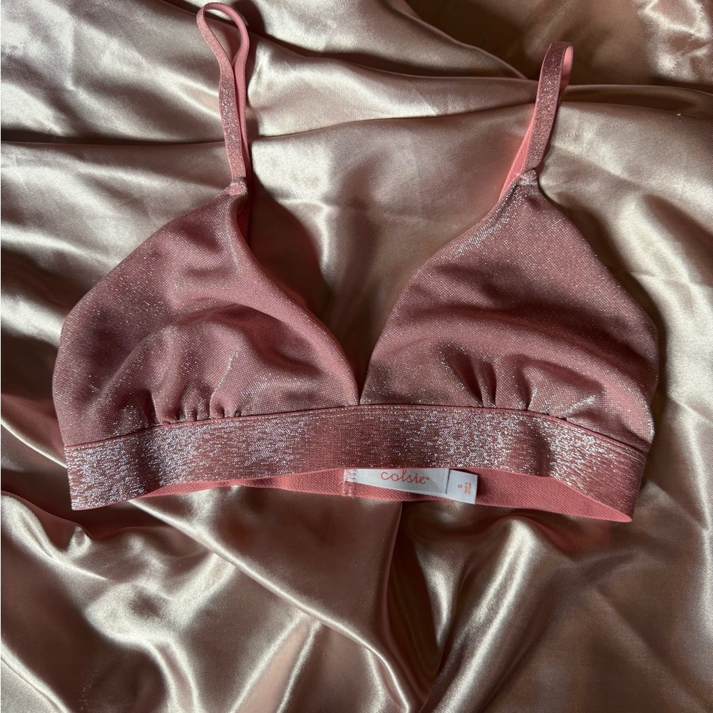Colsie Shimmering Pink Bralette